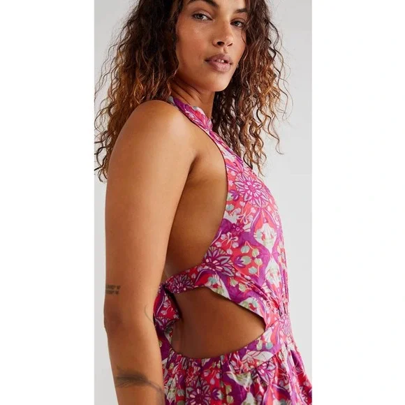 Free People Coral Tides Romper - Picture 2 of 11